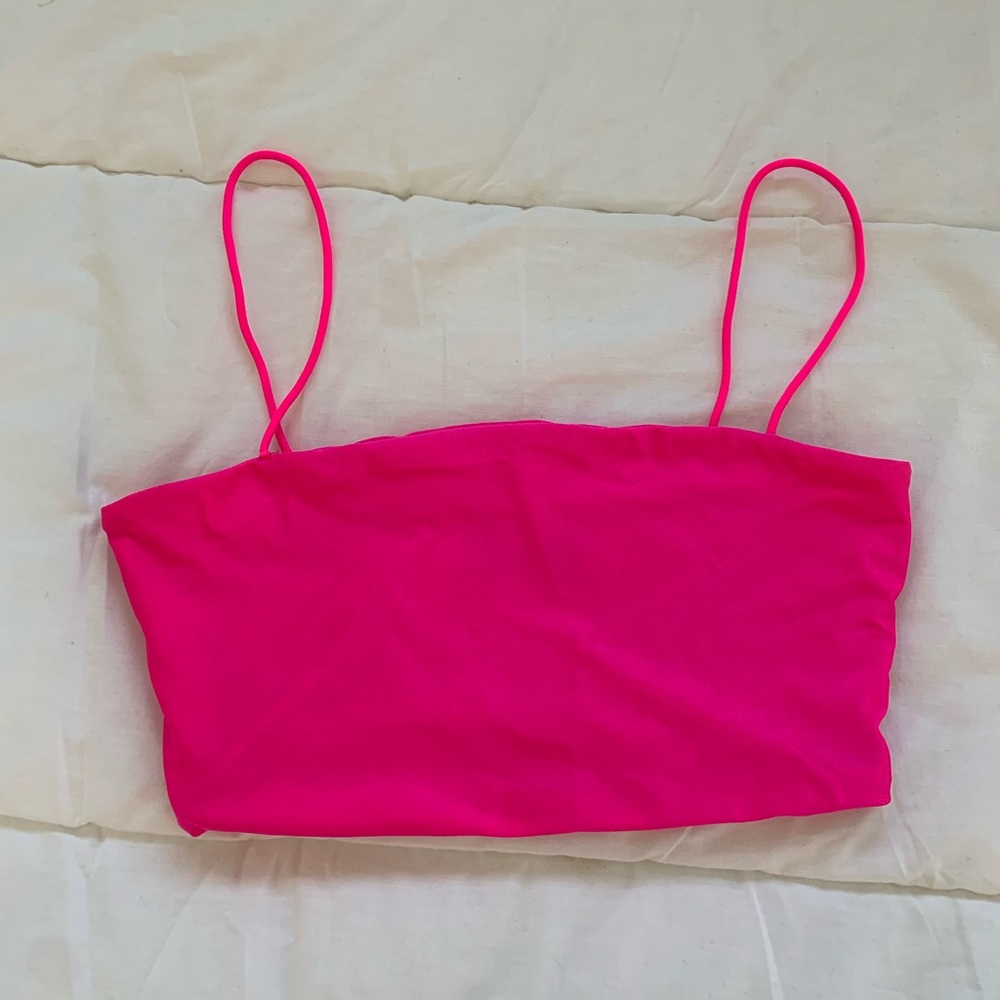 Hot pink crop top